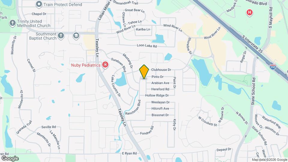 3512 Big Horn Trail Mapa y Detalles de la Ubicación