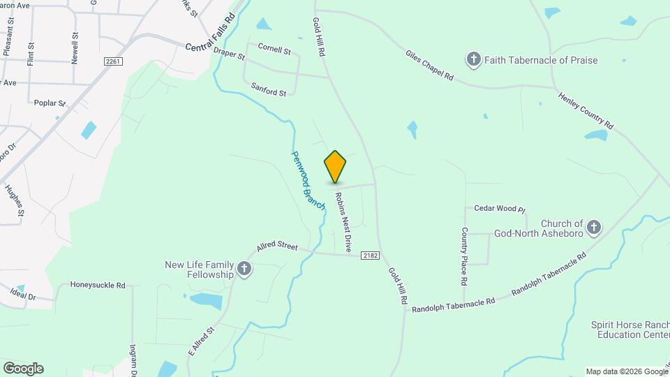 1600 Robins Nest Drive Map and Location Details