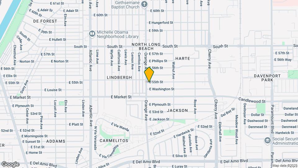 5480 Orange Ave Map and Location Details
