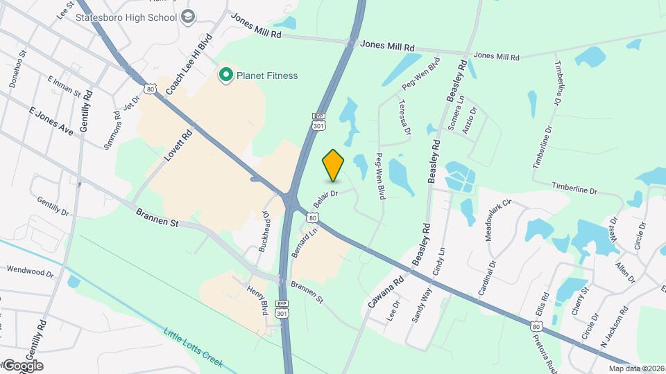 107 Belair Dr Map and Location Details