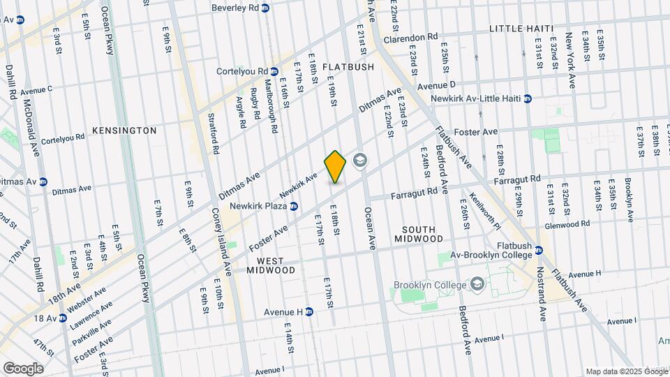 625 E 18th St Mapa y Detalles de la Ubicación