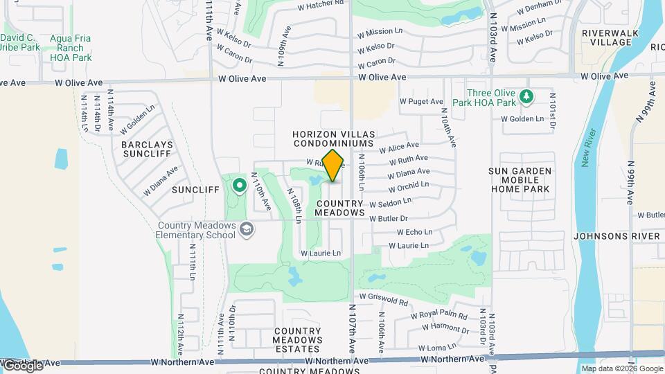 8587 N 107th Ln Map and Location Details