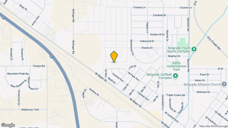 1512 Butler Creek Ave Map and Location Details