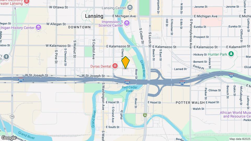 306 E Hillsdale St-Unit -1 Map and Location Details