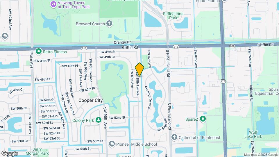 5030 SW 88th Terrace Map and Location Details