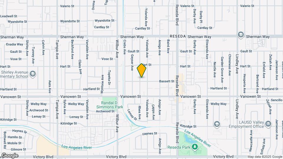 18725 Bassett St Map and Location Details