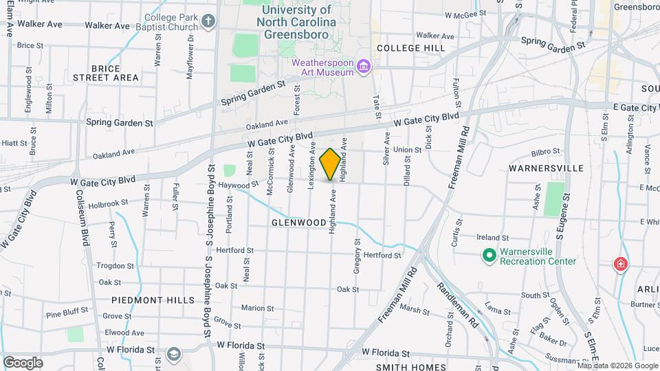 1007 Haywood St Mapa y Detalles de la Ubicación