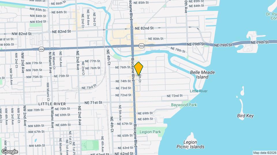 7414 NE 6th Ct Map and Location Details