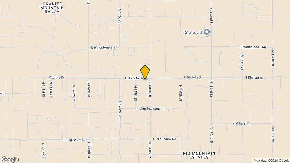 14731 E Dixileta Dr Map and Location Details