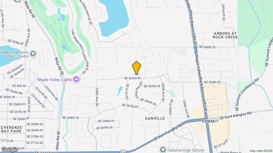 23223 SE 262nd Ct Map and Location Details