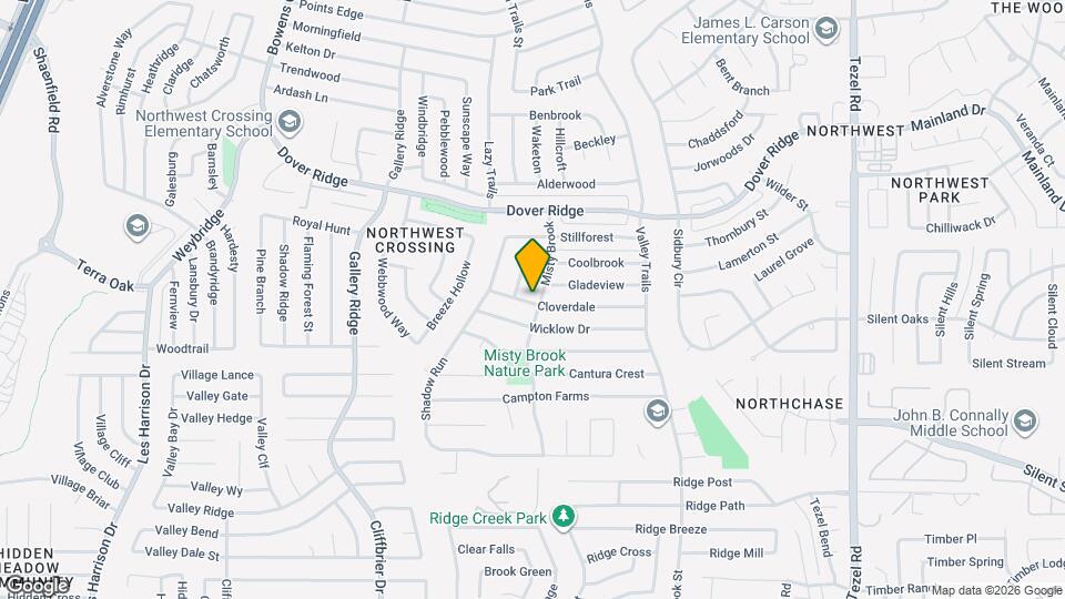 7103 Misty Brook Map and Location Details