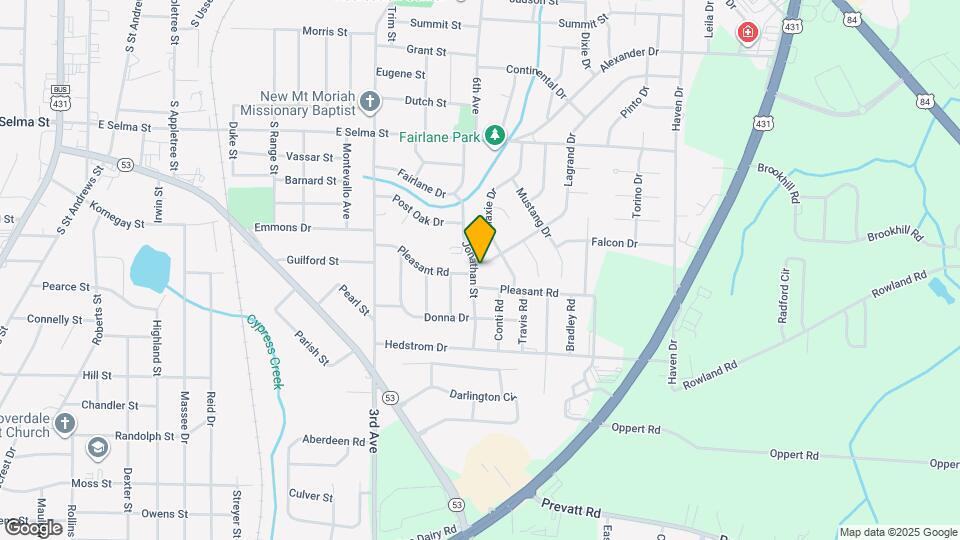 1101 Jonathan St Map and Location Details