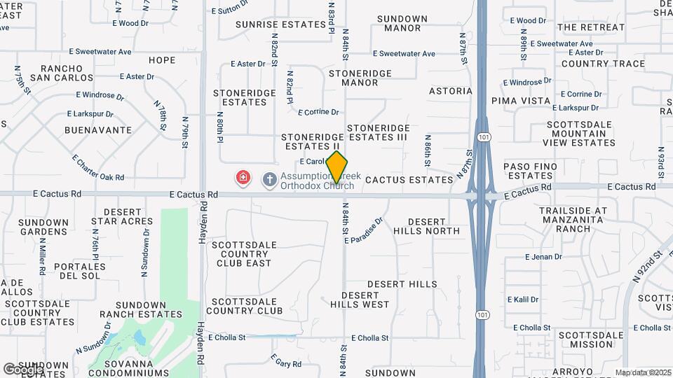 8325 E Wethersfield Rd Map and Location Details