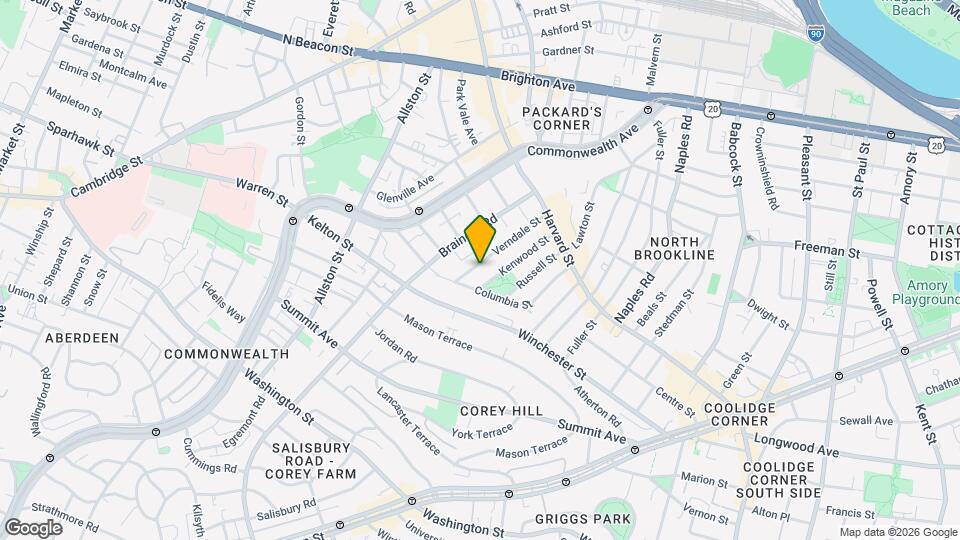 80 Verndale St Mapa y Detalles de la Ubicación
