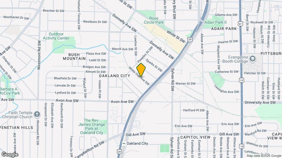 1058 White Oak Ave SW Map and Location Details