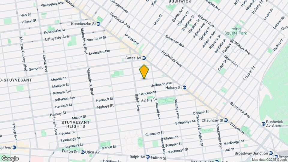 998 Putnam Ave Mapa y Detalles de la Ubicación