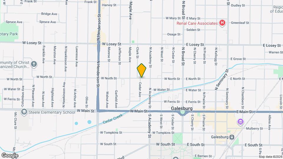 384 W North St Map and Location Details