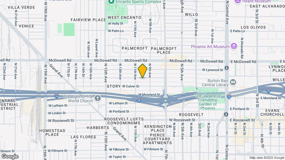 917 W Willetta St Mapa y Detalles de la Ubicación