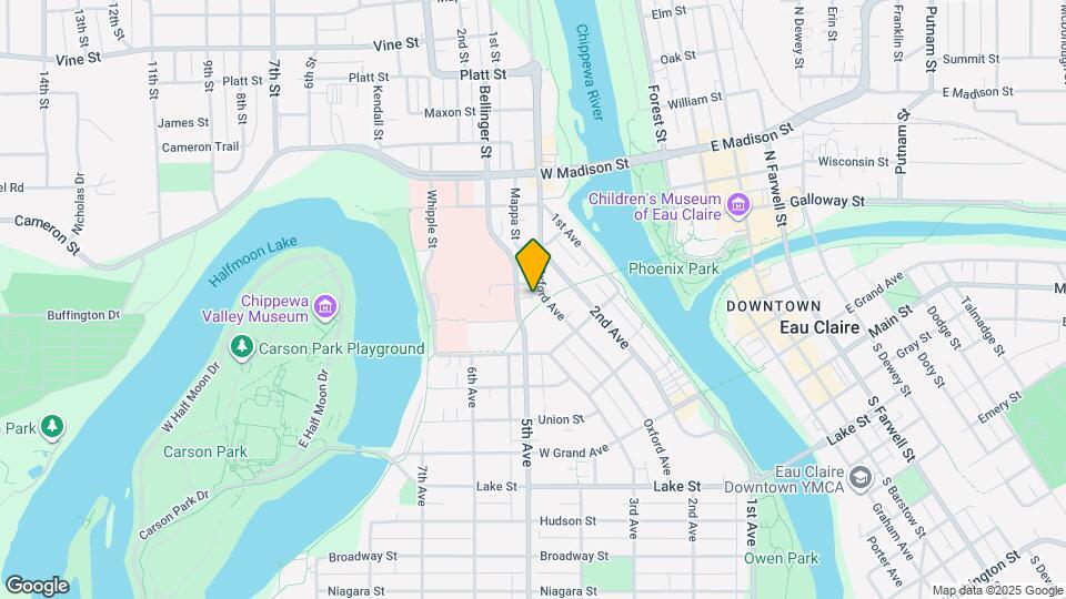 1222 Oxford Ave, Unit #2 Map and Location Details