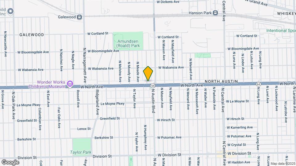 1605 N McVicker Ave Map and Location Details