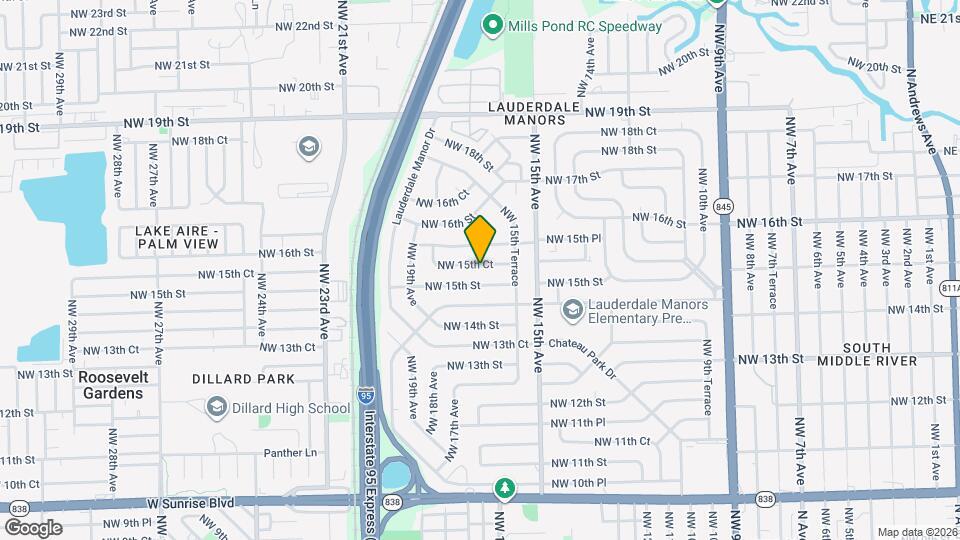 1612 NW 15th Ct Map and Location Details