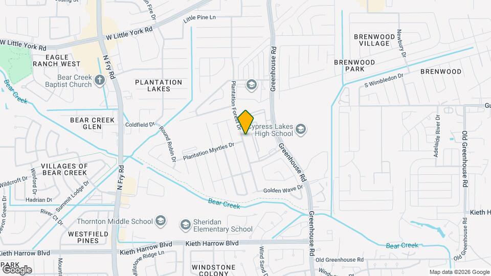 5606 Plantation Forest Dr Map and Location Details
