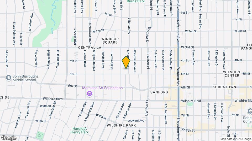 443 S Norton Ave Map and Location Details