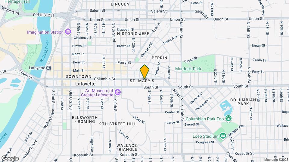 1307 Columbia St Map and Location Details