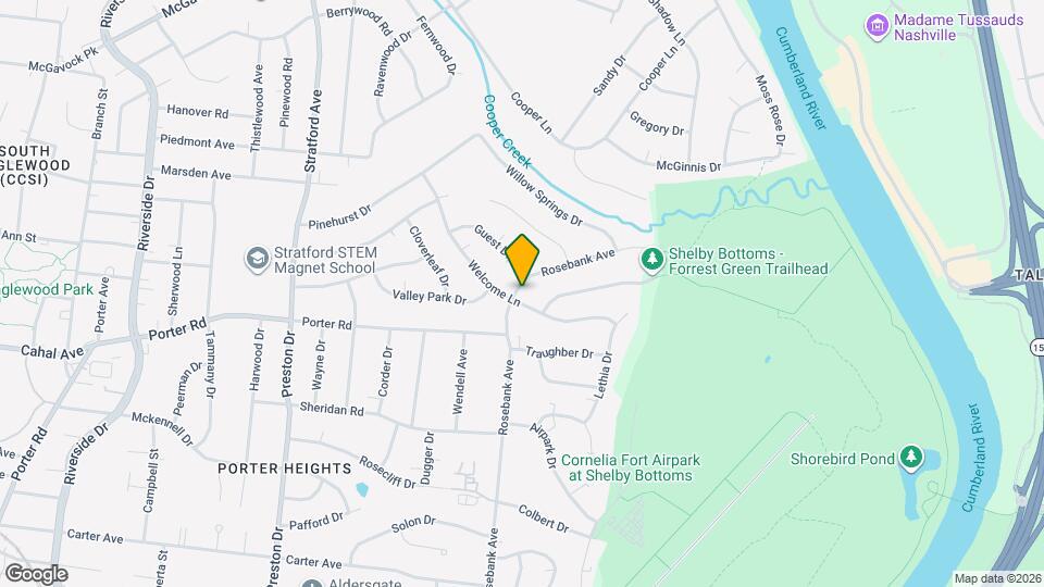 1807 Rosebank Ave, Unit Unit B Mapa y Detalles de la Ubicación