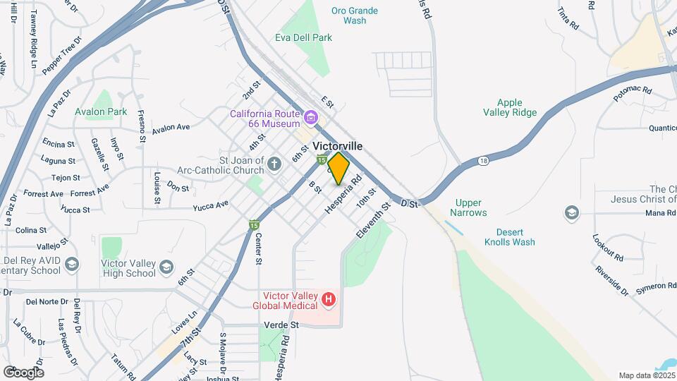 15564 Hesperia Rd Map and Location Details