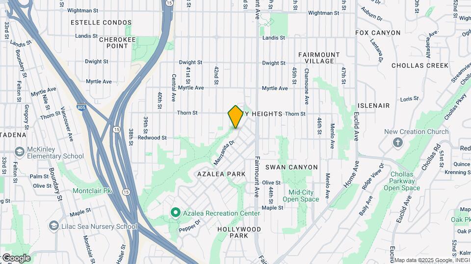 4312 Manzanita Dr Map and Location Details