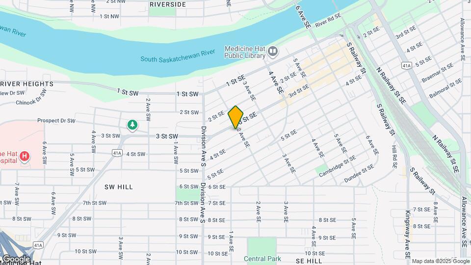 105 3 St SE Map and Location Details