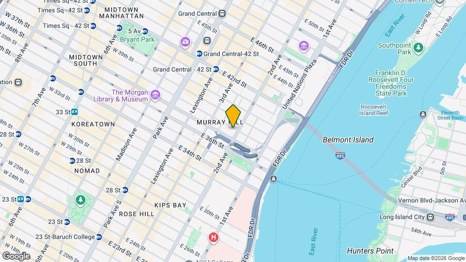 304 E 34th St Map and Location Details