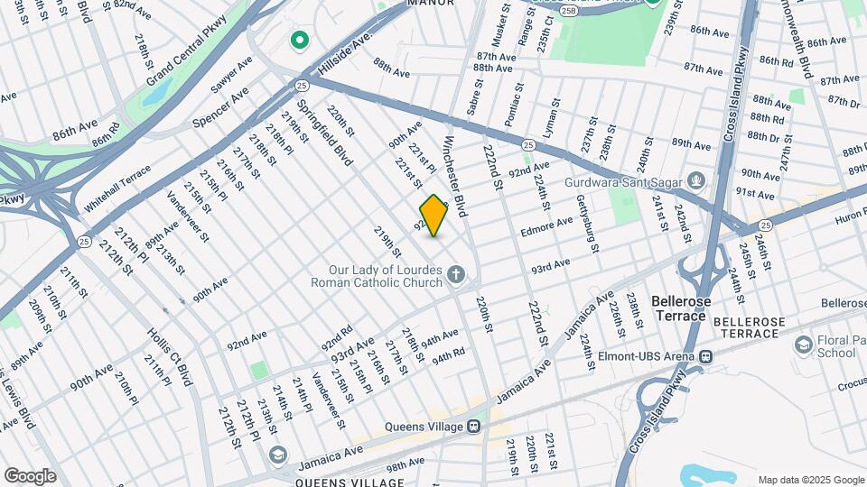 92-28 220th St-Unit -2F Map and Location Details