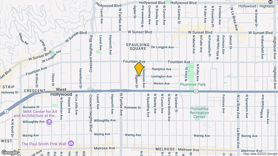1154 N Ogden Dr Map and Location Details