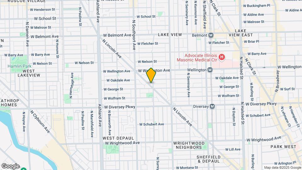 2901-2911 N Lincoln Ave Mapa y Detalles de la Ubicación
