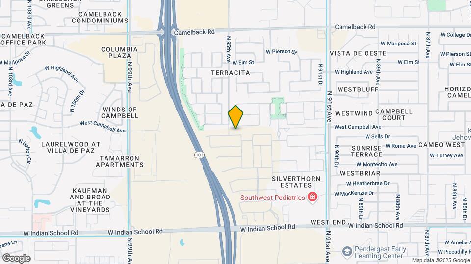 9438 W Sells Dr Map and Location Details