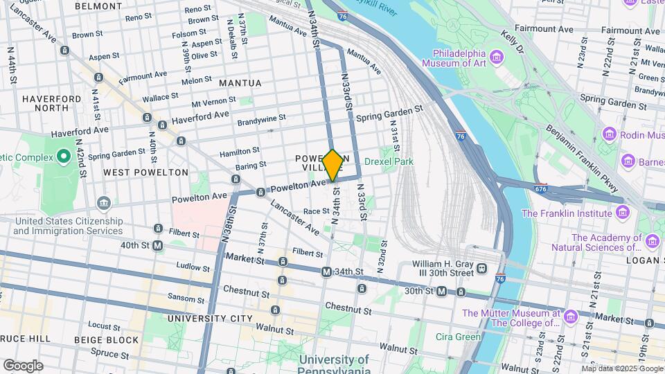 3400-3402 Powelton Ave Mapa y Detalles de la Ubicación