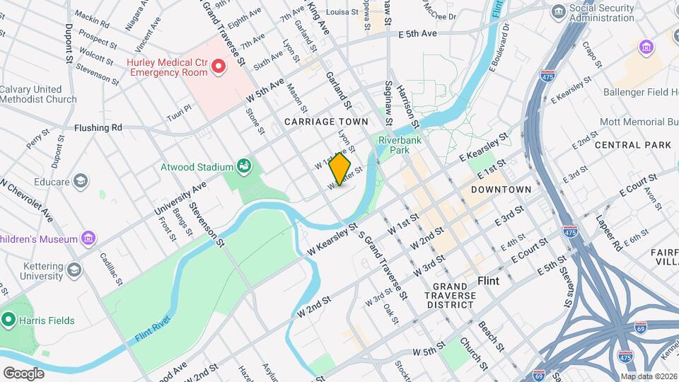 421 W Water St Map and Location Details