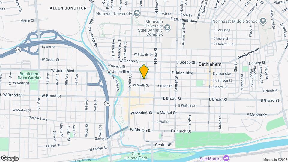 39 W Garrison St Map and Location Details
