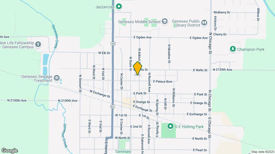411 N Aldrich St Map and Location Details