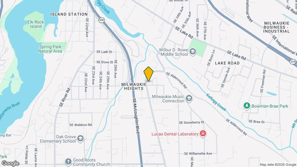 12726 SE Oatfield Rd Map and Location Details