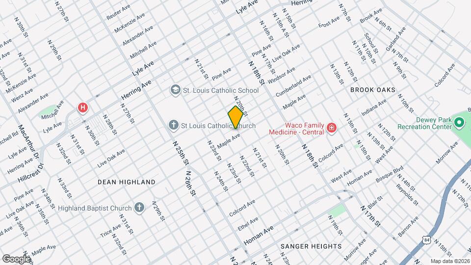 2101 Maple Ave Map and Location Details