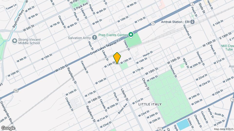 1502 Poplar St Map and Location Details