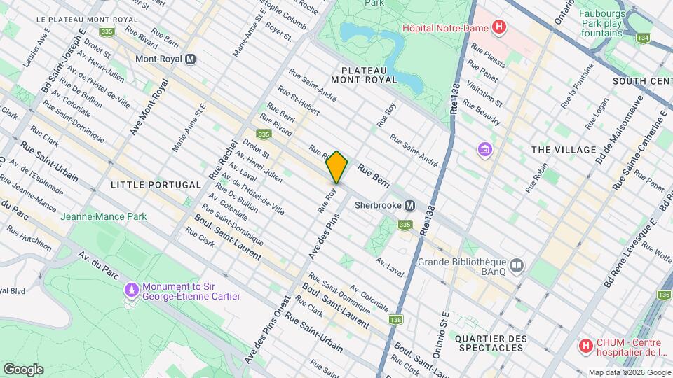 3780 Saint-Denis Rue Map and Location Details