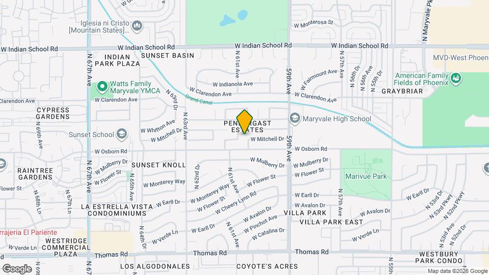 3420 N 60th Ave Map and Location Details