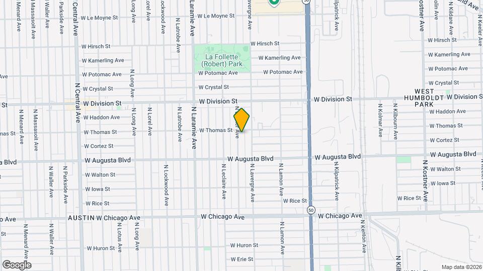 1049 N Lawler Ave Map and Location Details