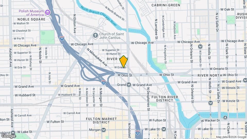 825 W Erie St, Unit 4E Map and Location Details