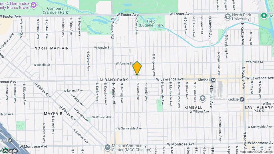 4806 N Avers Ave Map and Location Details