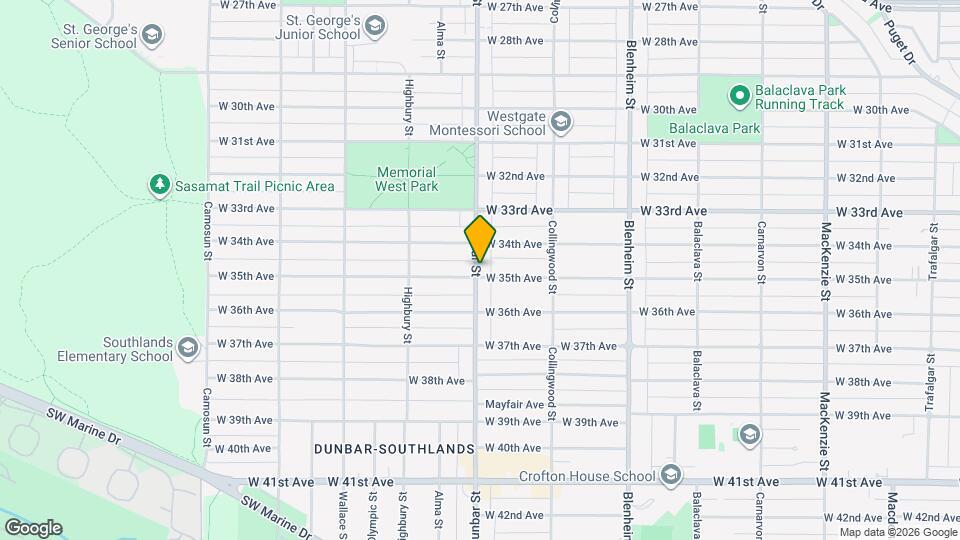 5080 Dunbar St Map and Location Details